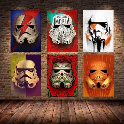 Star Wars Stormtrooper Wall Art Canvas Painting Nordic Posters and Prints Home Decoration Pictures for Living Kids Room Decor