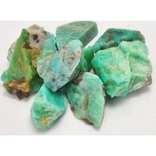 50g Natural Amazonite Crystal Gravel Rock Quartz Raw Gemstone Mineral Specimen Garden Decoration Energy Stone Healing Crystal