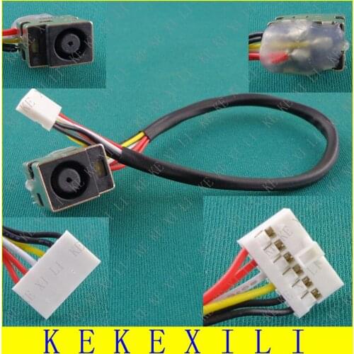 The new FOR HP DV5 DV6 CQ61 DV7-2000 Power Interface head DC Jack with Cable DC Power Jack 10X