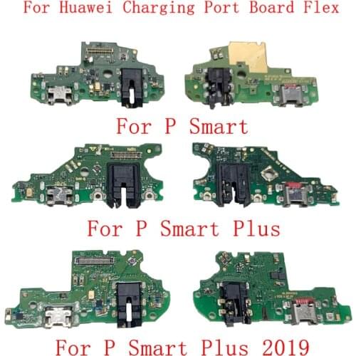 Original USB Charging Dock Port Connector Board Flex Cable For Huawei P Smart 2018 2019 P Smart Plus 2018 2019 Z Pro