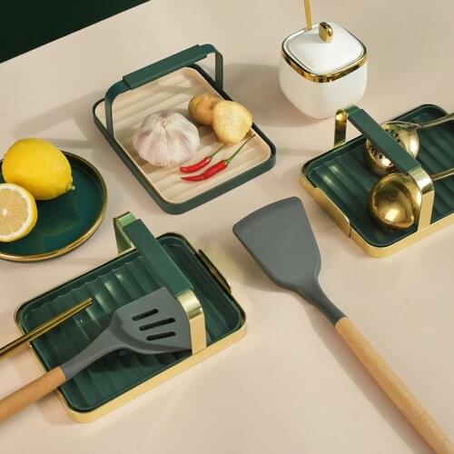 Spatula Storage Rack Shelf Durable Kitchen Cooking Utensils Placing Plate Detachable Elegant Kitchen Accessories