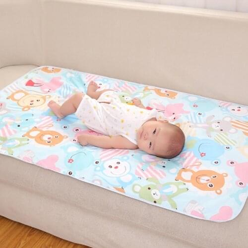 Portable Diaper Mattress Cover Stroller Cover Pad Washable Baby Changer Flool Play Mats Muslim Cotton Baby Diaper Changing Mat