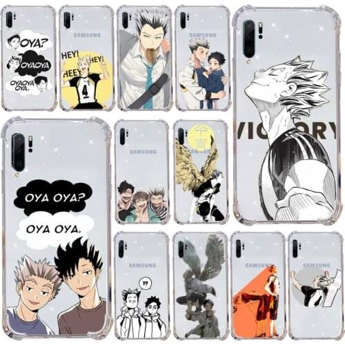 Oya Haikyuu Bokuto Koutarou Phone Case Transparent for xiaomi 11 redmi note 9 8 s pro Samsung A 71 51 21S S 20 fe 10 9 8 plus