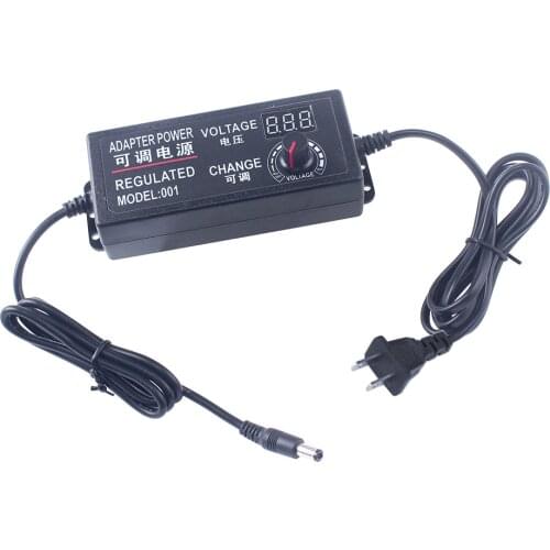 Adjustable 3V 5V 6V 9V 12V 15V 18V 24V 1A 2A 3A 5A Universal AC/DC Adapter Display Screen Voltage Regulated Power Supply Adatpor