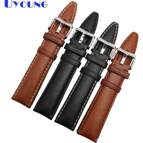 Italian cowhide watch band 18 20 22 24mm Genuine leather watchband general all-match watch strap wristwatches band