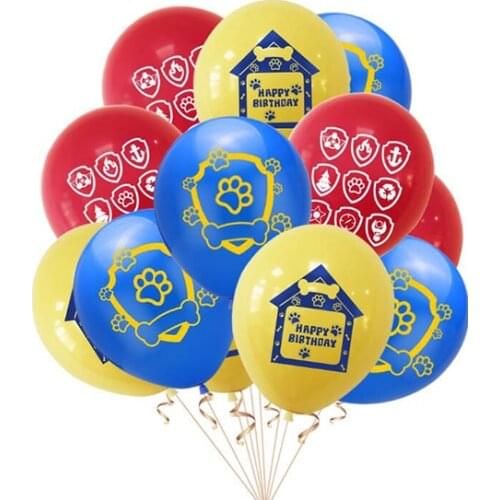 Paw Patrol Birthday Ballons Chase Marshall Skye Rubble Latex Balloon Boys Girls Party Room DIY Deco Toys Set For Children