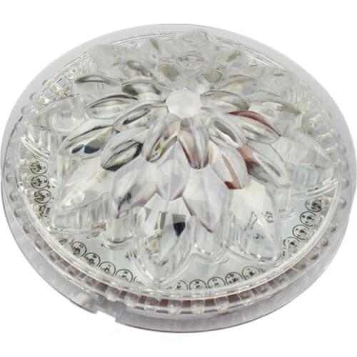 Mini Lotus 8W Rotating RGB DJ lights dance party effect Lamp 48 LEDs Sunflower LED Stage Light with retail package,AC 100-240V