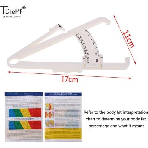 1pcs Fitness Slim Keep Health Tester Body Fat Monitor Sebum Meter Folder Personal Body Fat Caliper Skin Analyzer Measure Charts