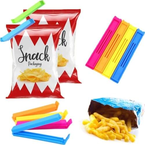10Pcs/5Pcs Portable Plastic Sealing Clips 11cm Kitchen Storage Food Snack Seal Sealing Bag Clip Sealer Clamp Kitchen Accessories