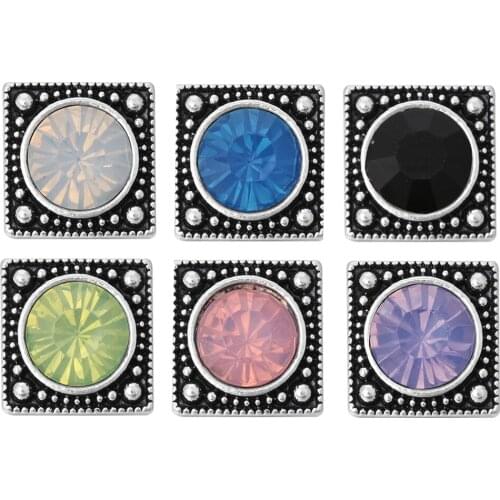 10pcs/lot New Snap Jewelry 12mm Metal Snap Buttons Fit Snap Bracelet Bangles Necklaces For Women