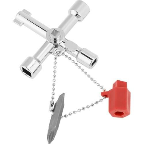 10pcs Multifunction Universal Control Cabinet Cross Key Wrenches Hand Tools explosion proof and anti-rust