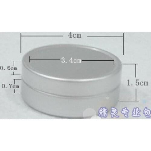 10g/10ml Aluminum Cosmetic Jar Container,100pcs High Quality Makeup Container Factory Wholesale