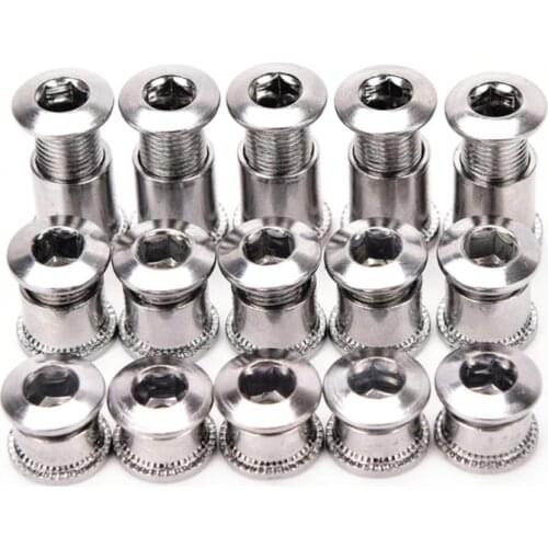5 PCs Crankset Bolts Crank Bolts Bike Chainring Bolts Bicycle Crank Screws Nut