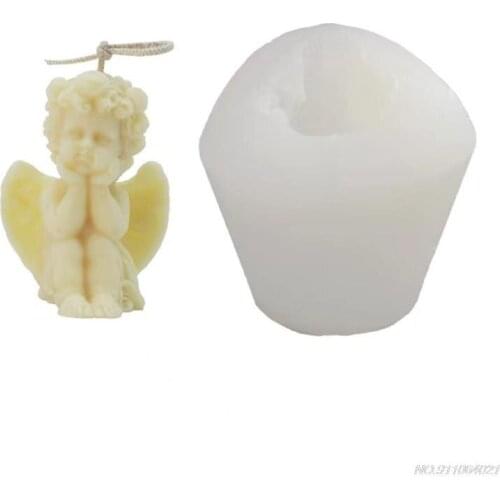 Angel Baby Fondant Mold Craft Angelic Silicone Cake Chocolate Decorating Tools CupCake Topper Decoration Party Favors wholesales