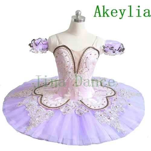 Pink Lilac Ballet Tutus Peach Pink Theatrical Costumes Opera La Sylphide Performance Clothes girls Custom Made Tutu Champagne