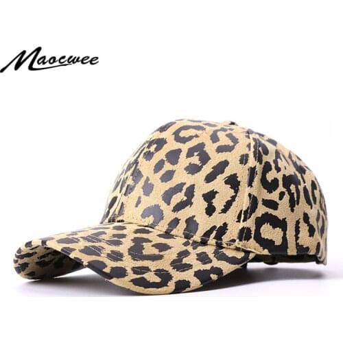 New Leopard Print Baseball Cap For Women Men Brand Hats Sun Beach Spring And Summer Snapbacks Bone Chapeu Female