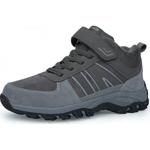 Men Boots Fashion Flock Mens Boot Shoes Winter/Autumn Women Boots Simple Style Anti-Skidding Unisex Ankle Boots Men Sneakers