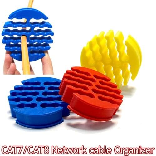 Cat7 Cat8 Network cable Management Tool 24Wires Network cable for Route Computer Room Cabinet Machine Room Wiring Tools 2cmthick