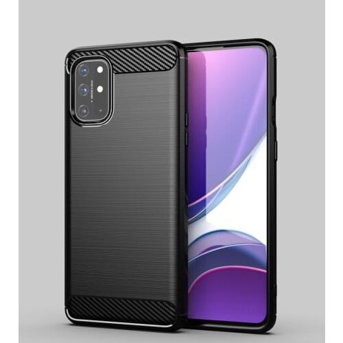 For OnePlus 8T Case For one plus 8t oneplus8T 1+8T Cover Silicone Carbon Fiber Phone Case