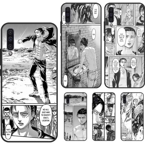 Attack On Titan Manga Eren Yeager Case For Samsung Galaxy A21s A20e A31 A51 A71 A11 A10 A30 A40 A50 A70 M21 M31 Case Cover