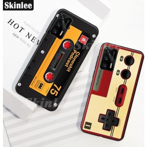 Skinlee For Realme GT 5G Case Soft All Protection Retro Camera Pattern Gamepad For Realme GT Phone Cover