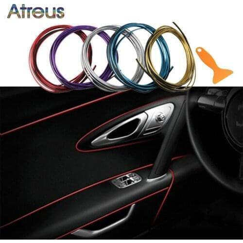 5M Car Interior Air Outlet Mouldings Decoration Strip For Renault Megane 2 3 Clio 4 Duster Trafic Kadjar Scenic Captur Twingo