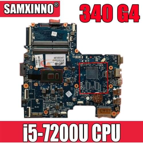 For HP 348 340 g4 Laptop Motherboard With i5-7200U 913106-601 913106-001 MB 100% Tested Fast Ship