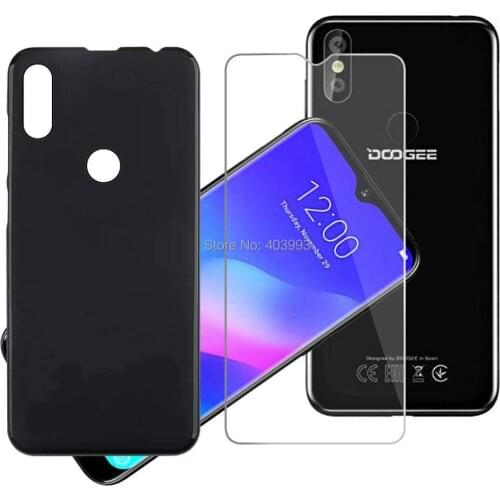 For UMIDIGI F2 Case For UMIDIGI Power3 Tempered glass Luxury Soft TPU Phone Case With Tempered glass For UMIDIGI A5 PRO