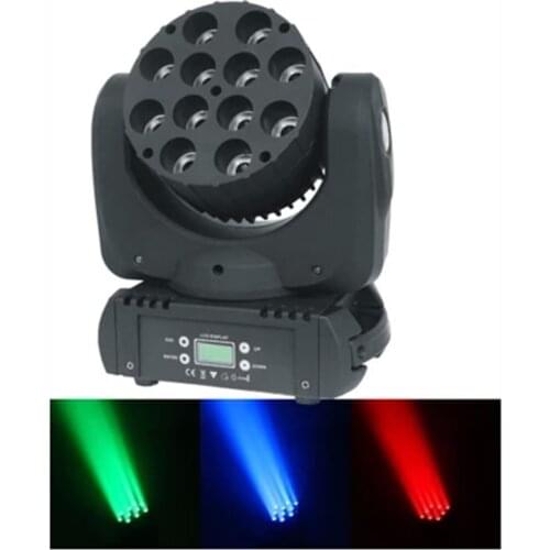 Hot sell LED beam moving head light 12x12w rgbw 4in1 color with advanced 16 dmx channels for dj disco parties show lights