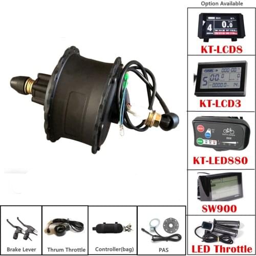 36V 250W Fat Ebike Motor Display Meter Electric Bicycle Controller 8 Magnet PAS Speed Throttle Brake Lever