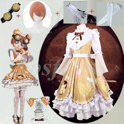 Game Identity V Machinist Tracy Reznik Cosplay Costume New Skin Candy Girl Lolita Dress wig Daily Suits Halloween Party Costumes