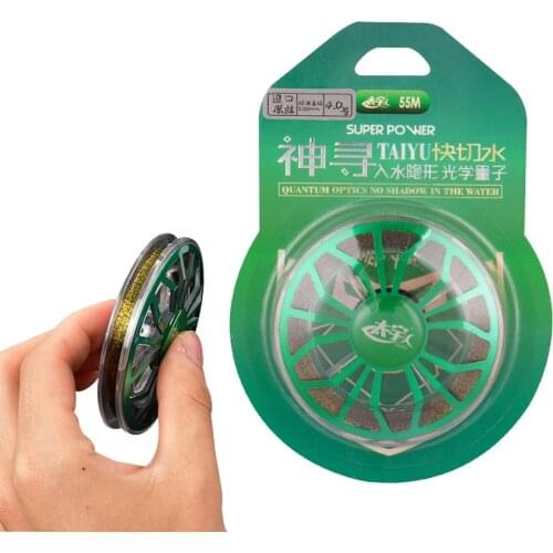 Fishing Line Lure Nylon Camouflage 55m Quick Invisible Spots Cut Water Accessories Wire Ocea Jigger High Quality YX0018