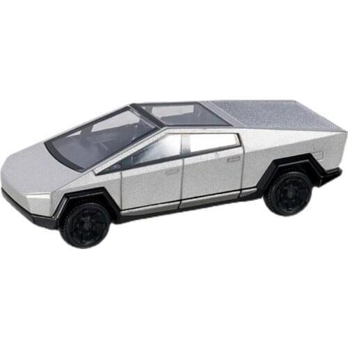 Metal Car Toys 1:64 Diecast Replica Model Car Silver Alloy Model Car Truck