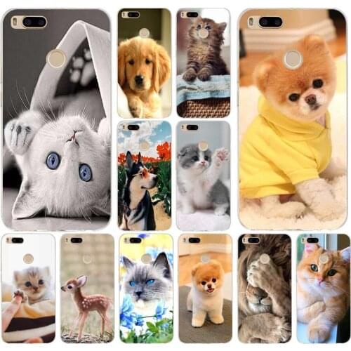 44AS Cute animals Soft Silicone Tpu Cover phone Case for Xiaomi MI A1 A2 A3 6 8 9 SE lite