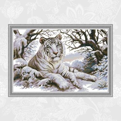 Joy sunday,Cross-stitch Needlework,DIY Handwork Tiger Painting Cross stitch kits,11ct 14ct Home Decor,Sets For Embroidery