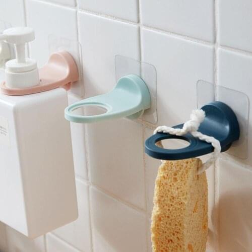 Wall-mounted perforated free shower gel shampoo rack bathroom hand soap bottle storage rack bathroom rack