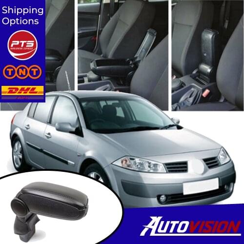 For Renault Megane 2 2004-2010 Armrest Seat Adjustable Car Center Console Arm Rest Box Interior Accessories Leather