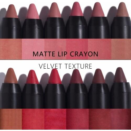 Langmanni Maquiage 12color matte lipstick Waterproof Nude Velvet lipstick sexy Beauty Long-lasting batom Red Lips tint Cosmetic