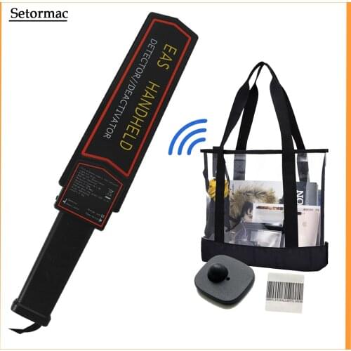Portable Label Deactivator RF8.2Mhz EAS Deactivator+Handheld Tag Detector +Tag Remover Sound/Light Alarm Rechargeable