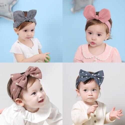 Baby Princess Bowknot Children Hair Band Newborn Headdress Elastic Headband Toddler Accessories