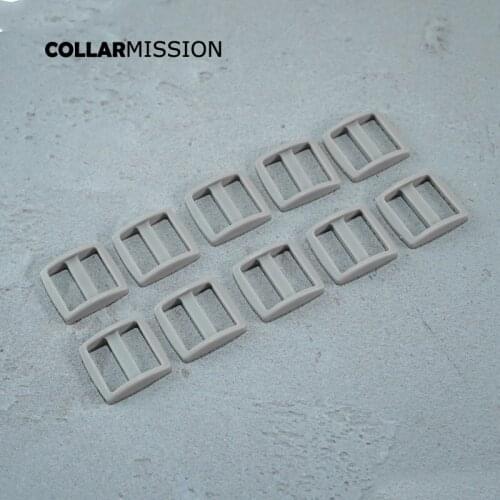 Fine workmanship Rectangce plastic slider Tri-Glid for backpack straps dog collar accessory 25mm grey RZK25SJ09