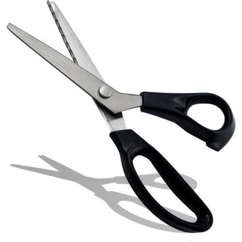 Quevinal by DHL or EMS 50 pcs Stainless Steel Pinking Shears Scissors Scallop Cutter 5mm Sewing Decorative Craft