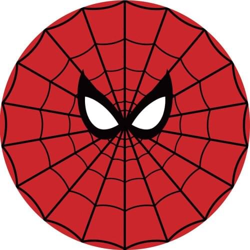 Superhero Circle Round Backdrop Cover Spider Web Baby Shower Birthday Party Background Photocall Wallpaper Decoration