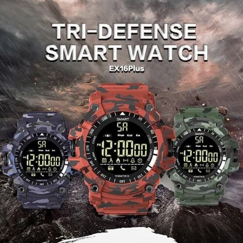 Remote Notification EX16 Smart Watch Clock Bluetooth Control Wristwatch Sport Pedometer Mens Waterproof BRACELET Or Womens IP6