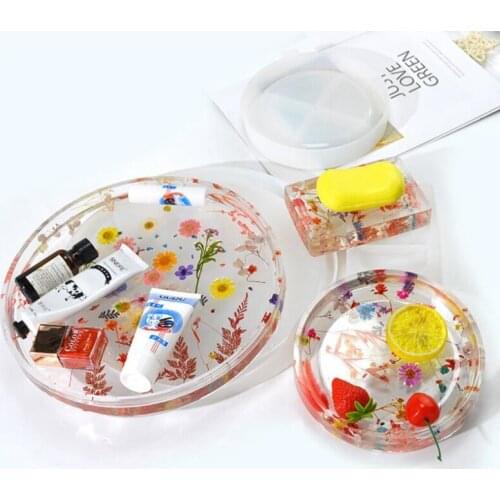 Bathroom Storage Tray Mould, Soap Storage Box Silicone Mould DIY Crafts Container Decorations Crystal Epoxy Resin Mold