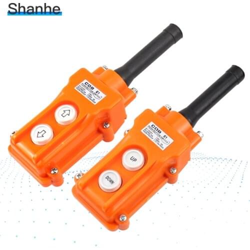 COB-61 Waterproof hoist push button switch, crane switch,pendant controller