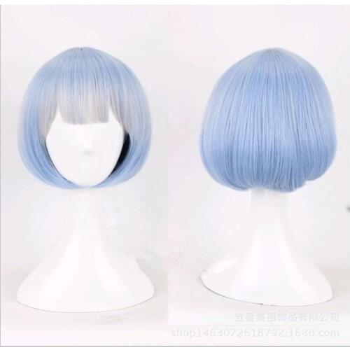 High Temperature Wire different world life from scratch. Rem Rem Ram Maid twin two-color cosplay hair wig