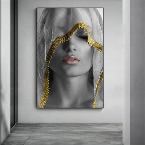 Woman Cover Face Canvas Art Posters Woman Spiritual Warfare Canvas Paintings on the Wall Art Pictures For Living Room Cuadros