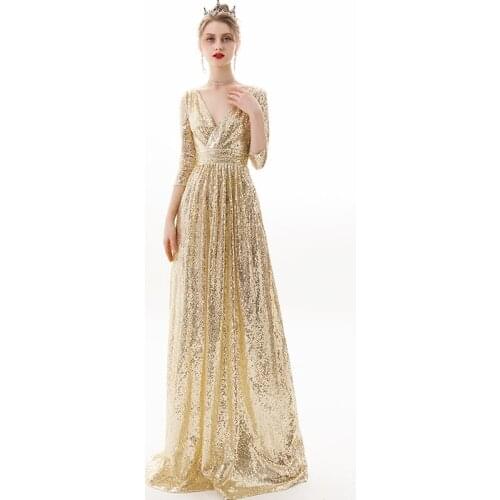 Lace Evening Dresses Long Ever Pretty A-Line Sexy Appliques Elegant Women Evening Gowns Robe De Soiree 2019