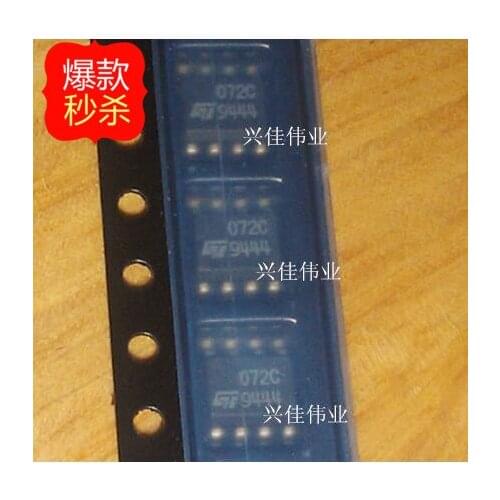 10PCS New original authentic TL072CDT 072C SOP8 Operational Amplifier ST